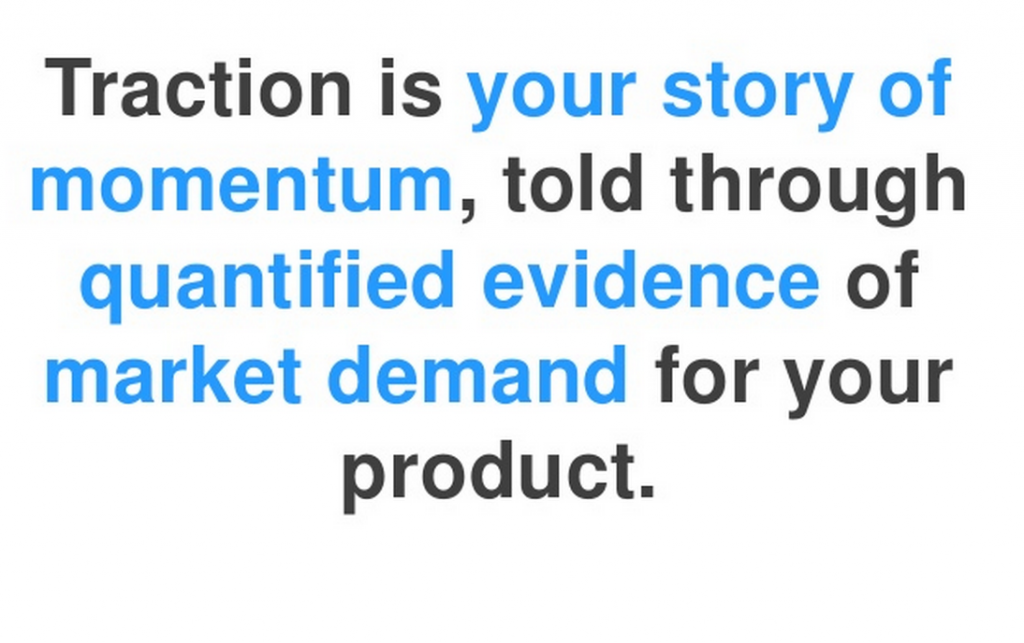 Traction — What does it mean?. You’ll often hear the word “traction