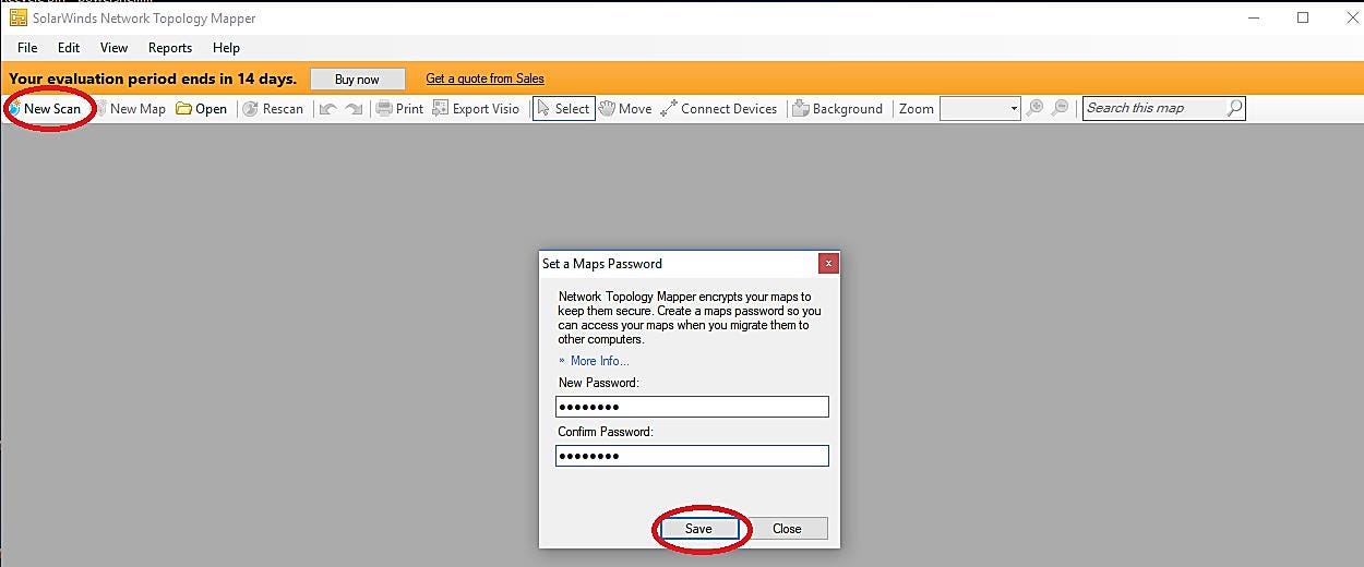 solarwinds network topology mapper procedure