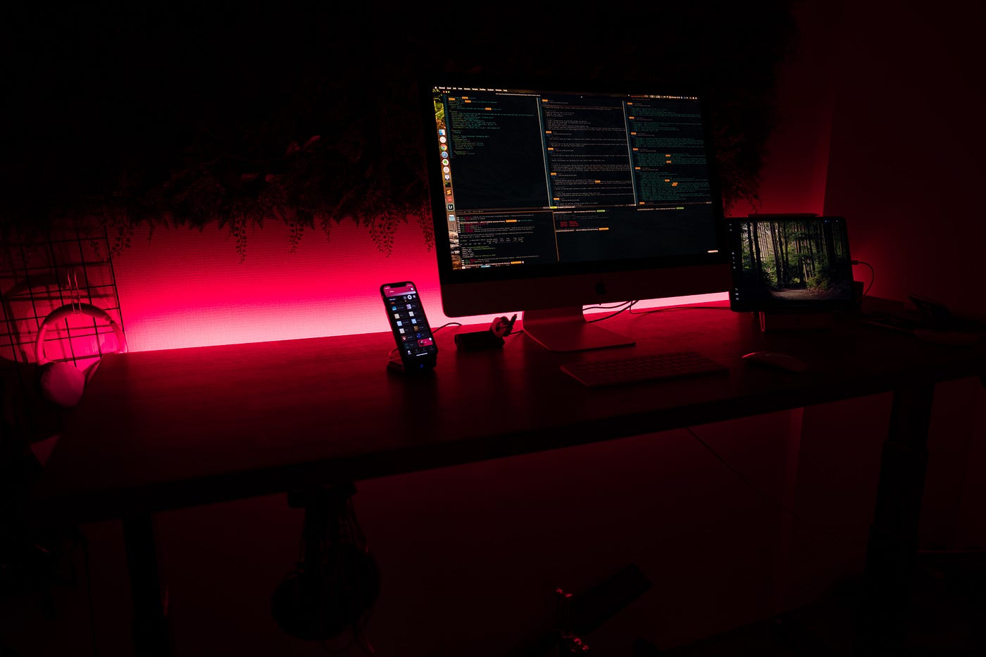 Hue light strip desk Clearance