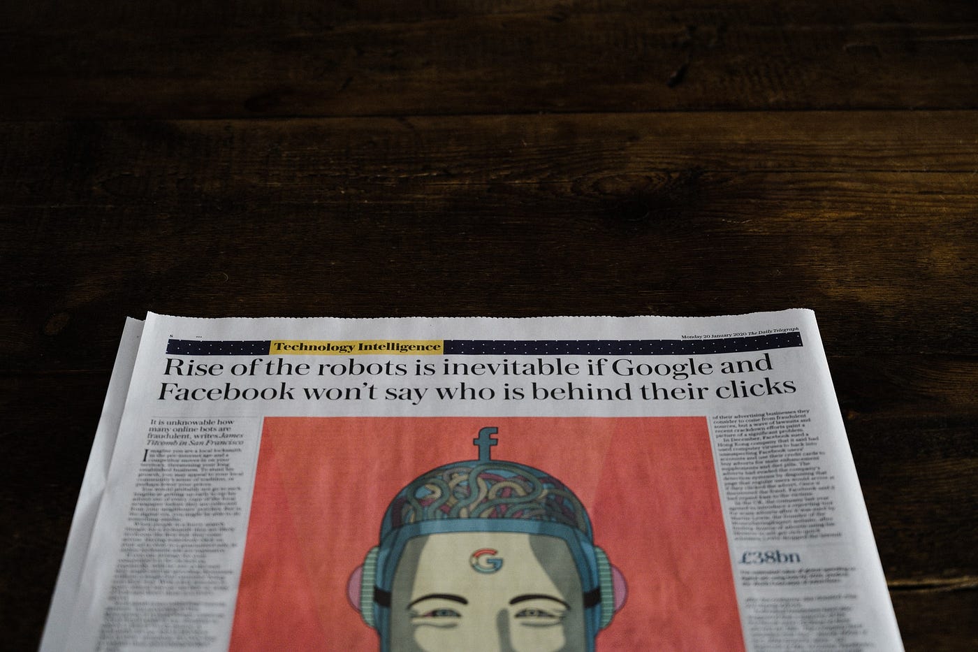 Rise of the robots google and facebook article.