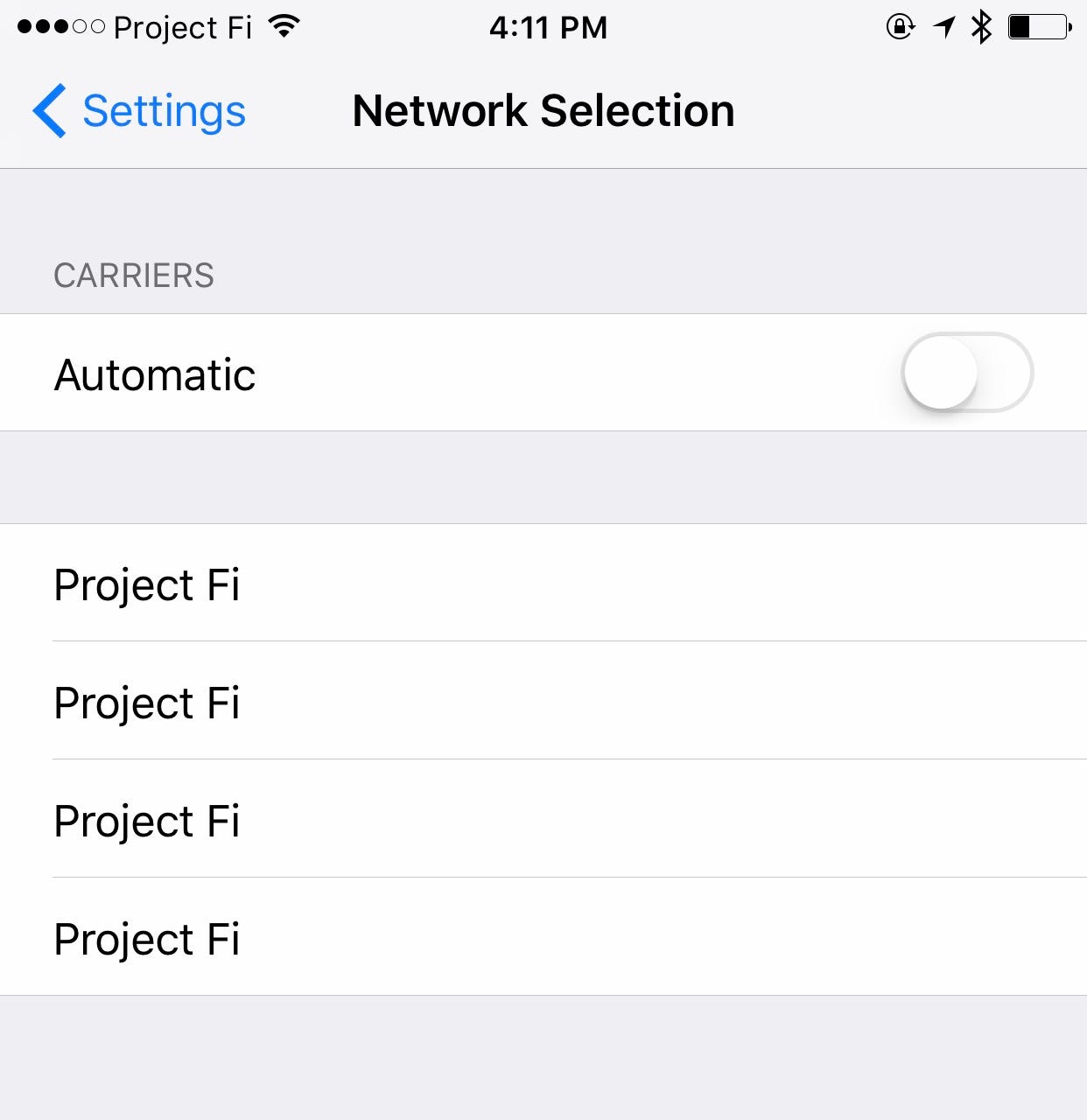 Project Fi on iPhone 7 / iPhone 8 / iPhone X by Aaron Ng Aaron's