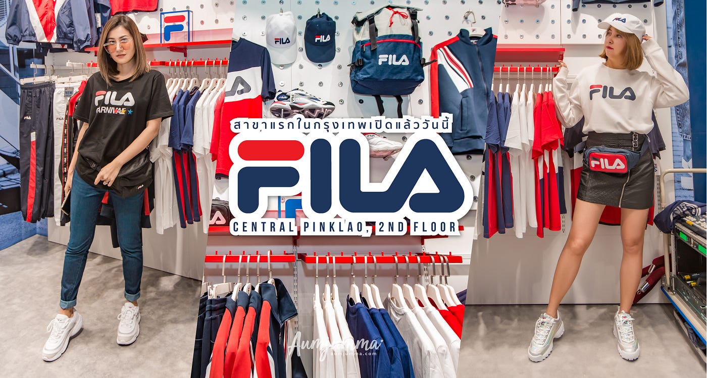 ไม่ต้องบินไปซื้อถึงเกาหลี FILA Shop สาขาแรกในกรุงเทพ  เปิดแล้วที่เซ็นทรัลปิ่นเกล้า ชั้น 2 | by Aumjumma & The Gang | Aumjumma