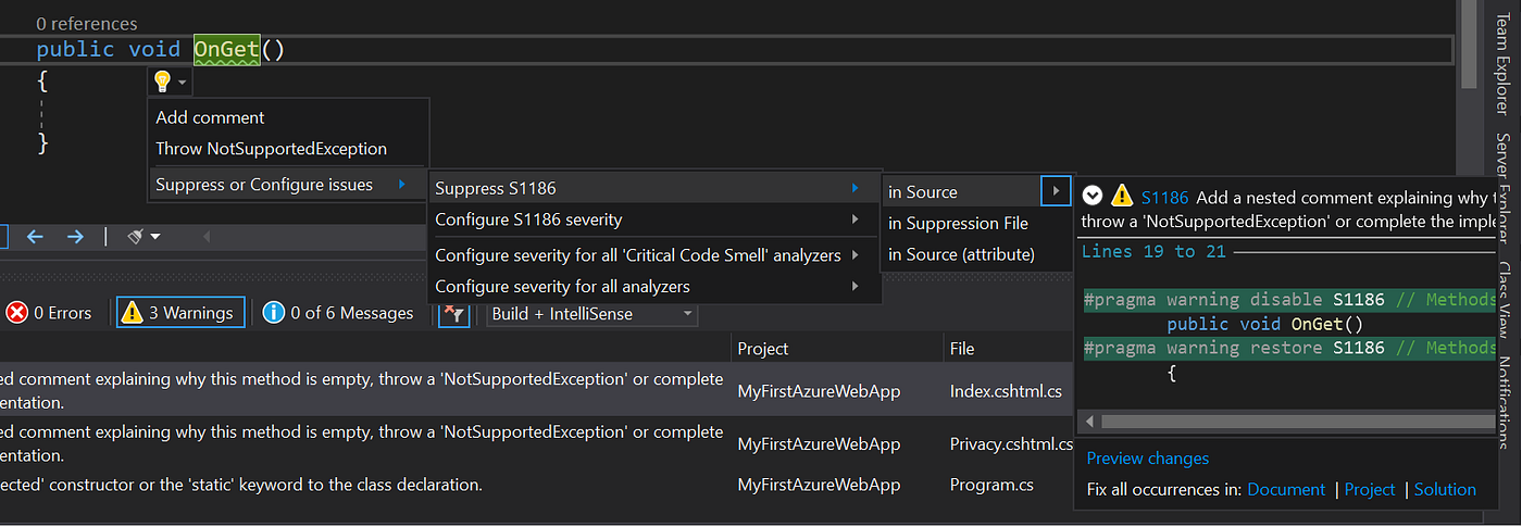 SonarLint — Free Code Quality Extension for Visual Studio | by ...