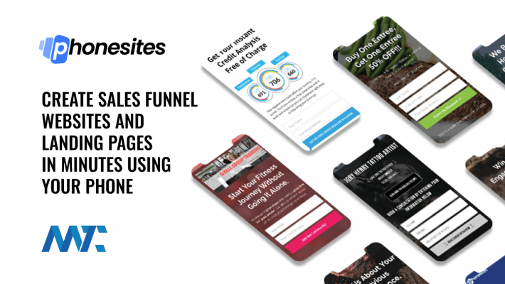 Create Sales Funnel Websites and Landing Pages in Minutes Using Your Phone