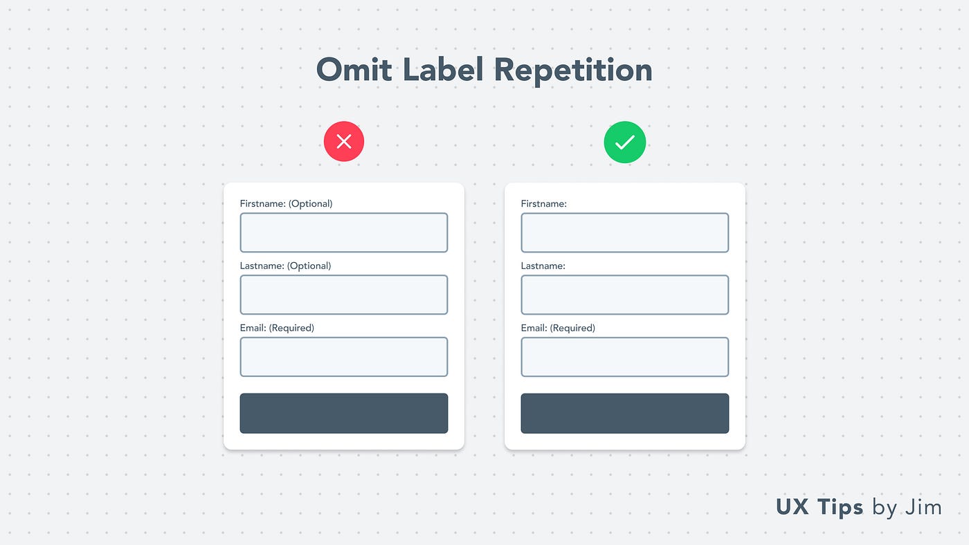 15 Tips For Better Forms. Learn how to design better UI forms… | by Jim ...