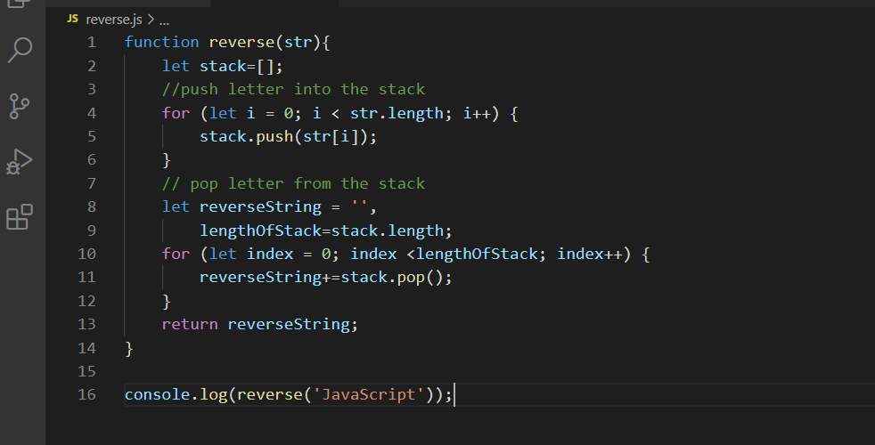 reverse a string using string method, reverse a string using push() & pop(),string  method | The Startup