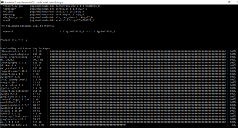 Installing and Running Tensorflow-GPU using Anaconda on Windows | by  Ekemini Okpongkpong | Data Driven Investor | Aug, 2020 | Medium |  DataDrivenInvestor