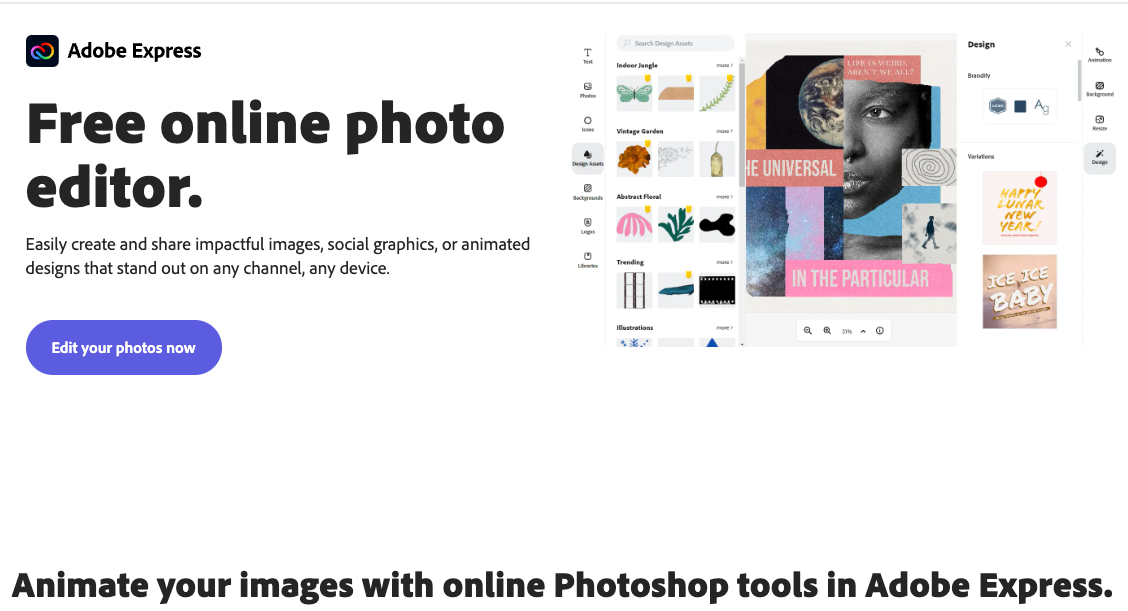 will be free. Adobe is preparing a web version with limited