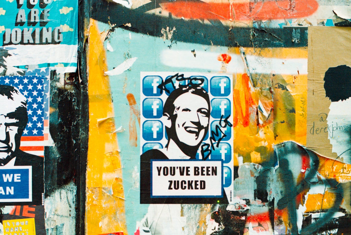 Mark Zuckerberg street art