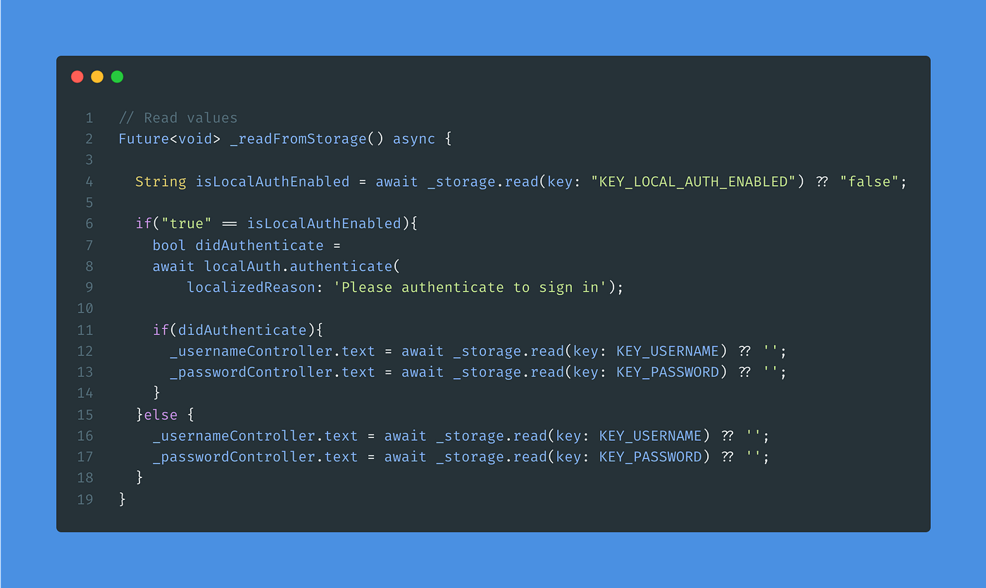 Biometric authentication with Flutter | by Carlo Loguercio | Flutter ...