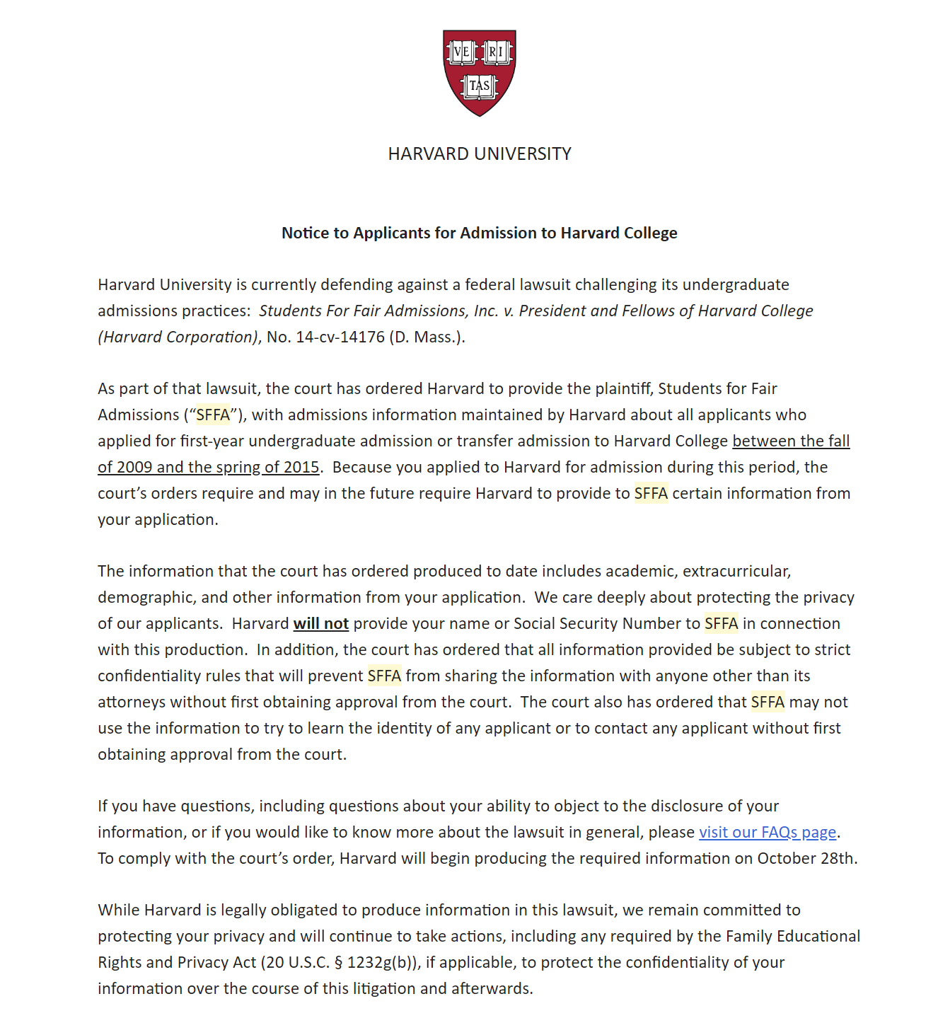 Thanks Ed A Story About Sffa V Harvard College By Selam G Medium
