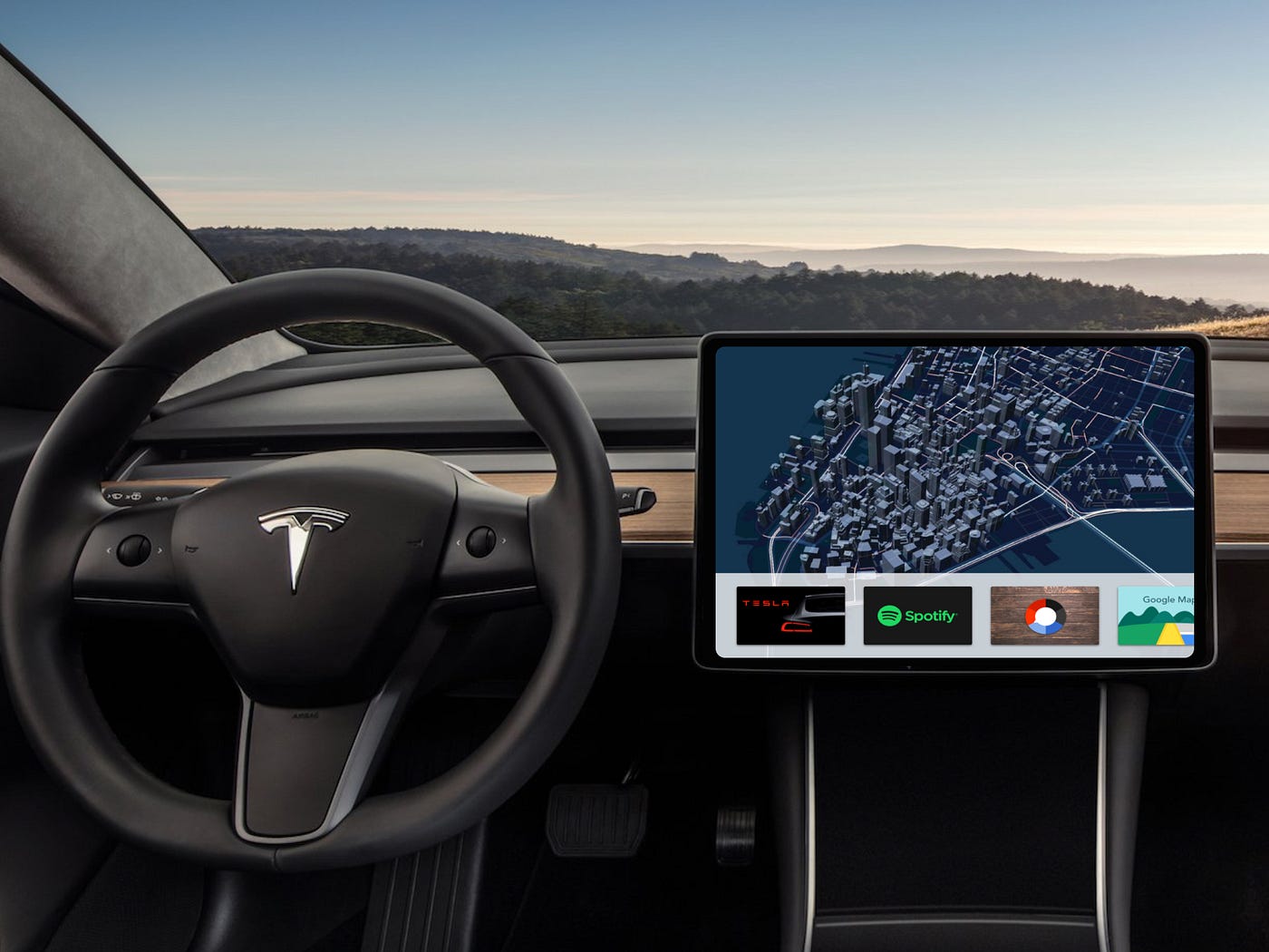 How will Tesla design the Model 3 UI? | by Spencer Camp | Prototypr