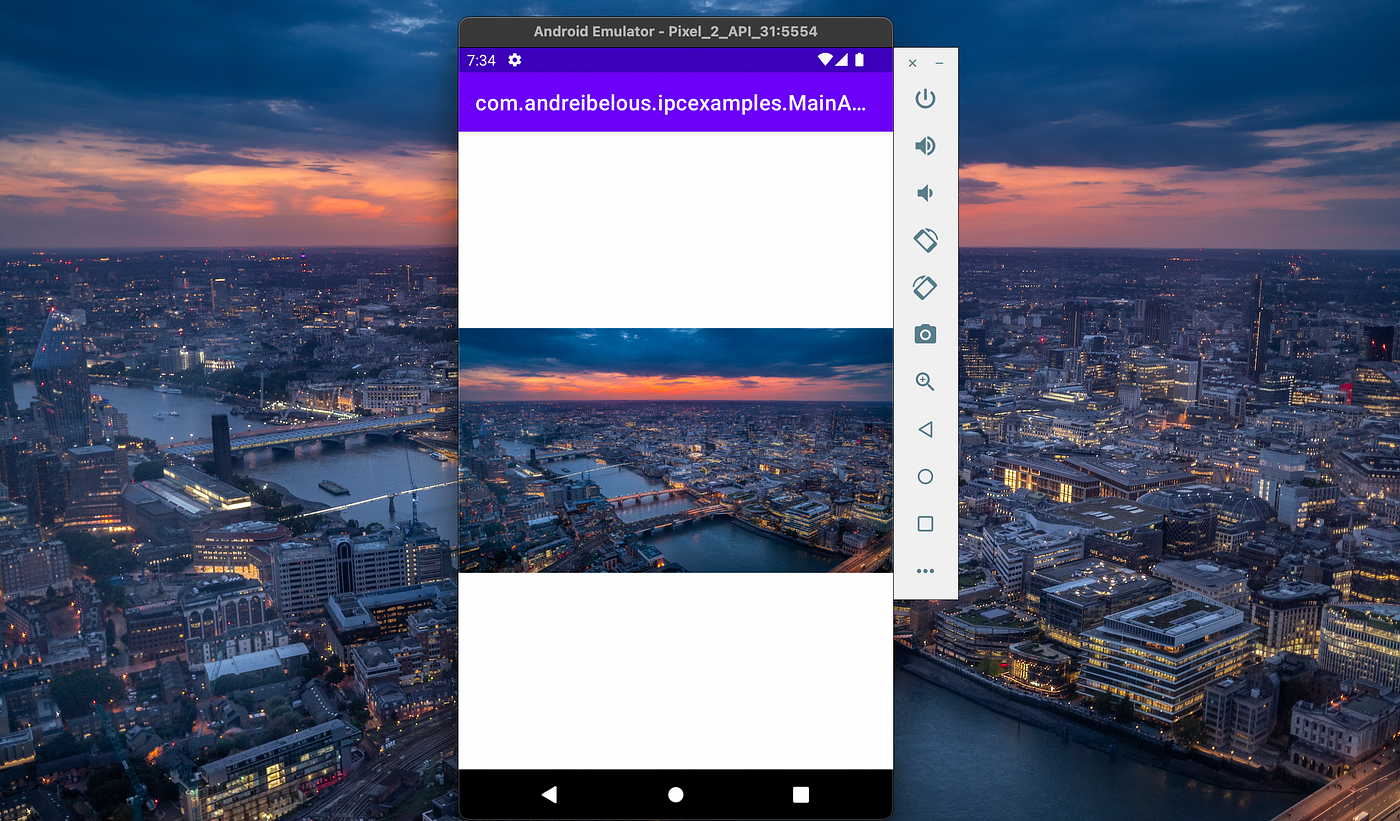 Passing 10MB Bitmap to another process using File Descriptors in
