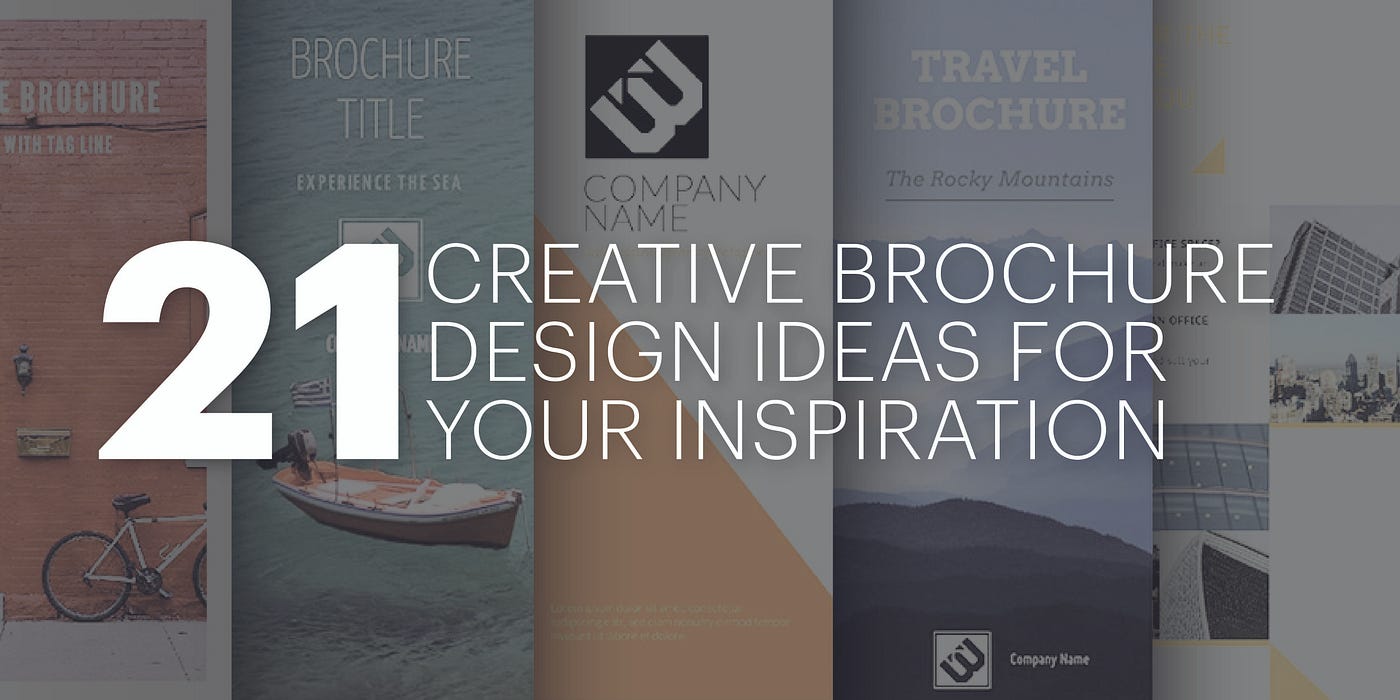 21 Creative Brochure Design Ideas For Your Inspiration By Lucidpress Lucidpress Medium