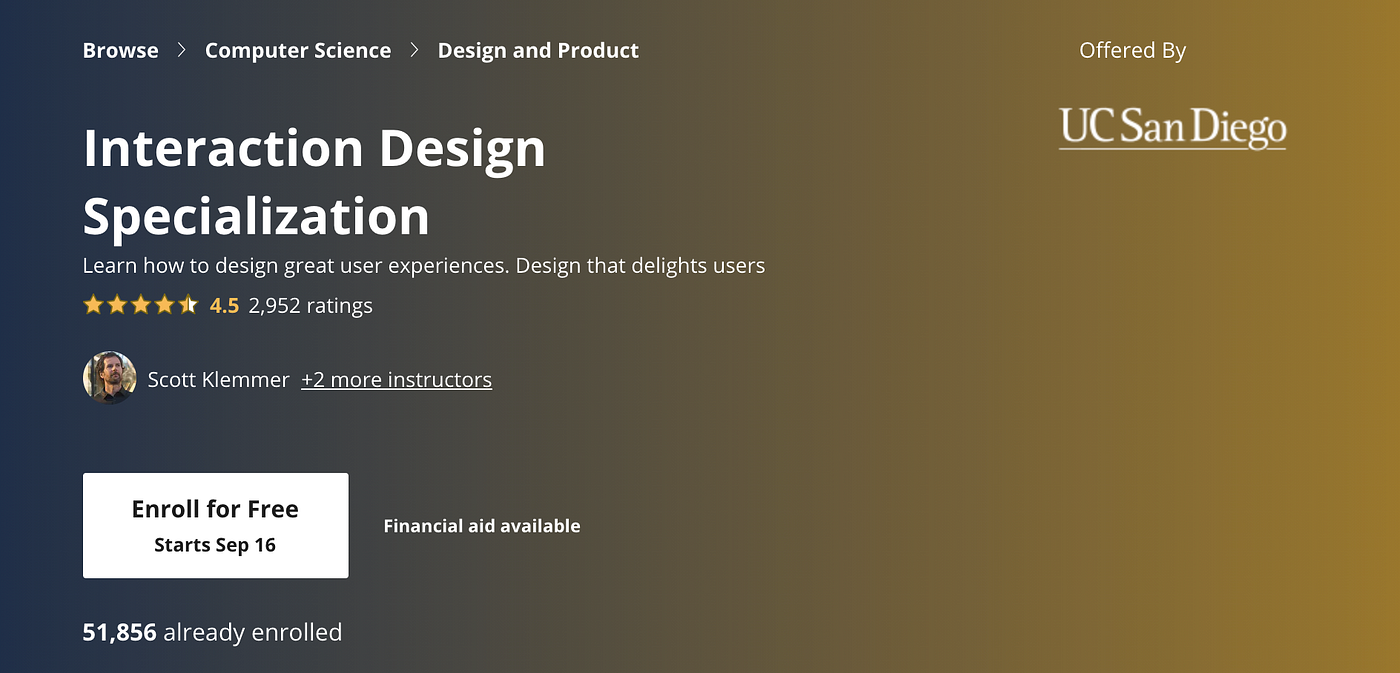 8 UX Coursera Courses For Future Designers | by Echo Yiran Xu 😃 | TOP UX  LIST | Medium