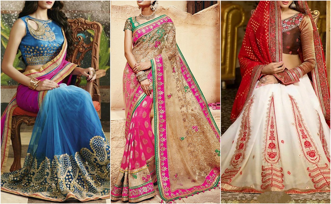 Dazzling Designer Half And Half Sarees For Party Wear By Simaayafashions Medium Dazzling Designer Half And Half Sarees For Party Wear By Simaayafashions Medium