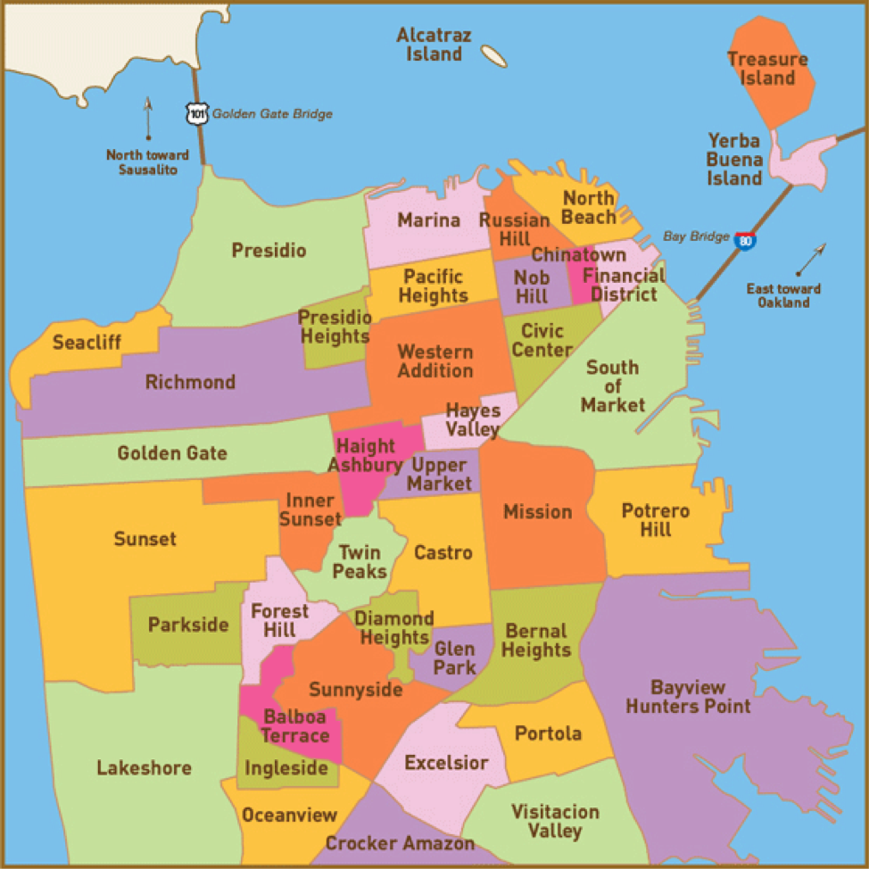 Map Of San Francisco Neighborhoods How To Make San Francisco Neighborhoods Stop Worrying And Love More Housing  | By Judge Glock | Cicero News | Medium