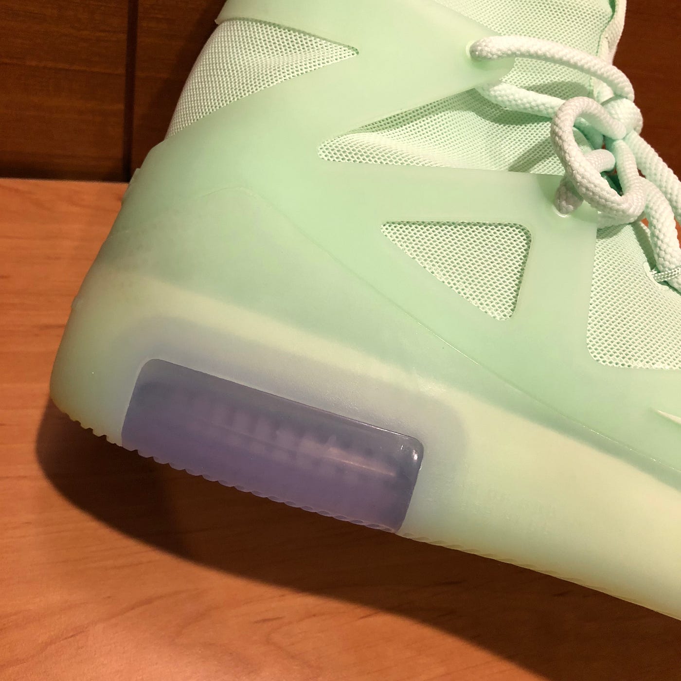 In-Depth Sneaker Review: Nike Air Fear Of God 1 Frosted Spruce | by Jasper  Chou | Add_Space^ | Medium