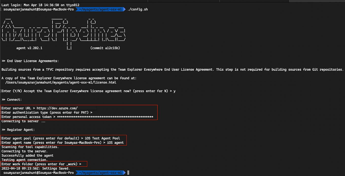 Run Azure Self-hosted macOS Agents on Apple M1 Mac | by Soumya Mahunt |  ITNEXT