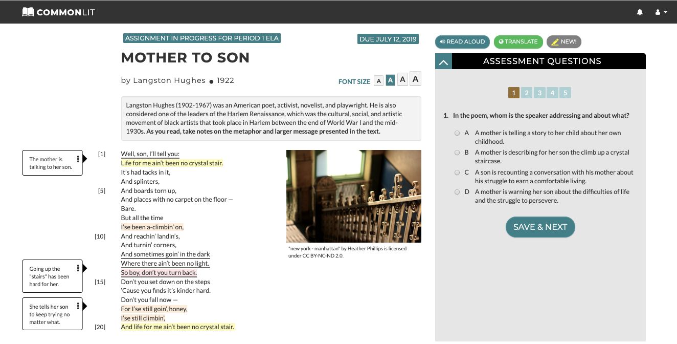 Annotations Google Classroom Gradebook More What S New On Commonlit By Pamela Huber Commonlit