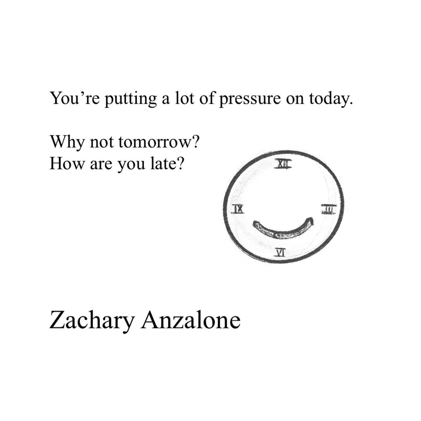Today. 'Today' is a short poem and sketch… | by Zachary Anzalone | Medium