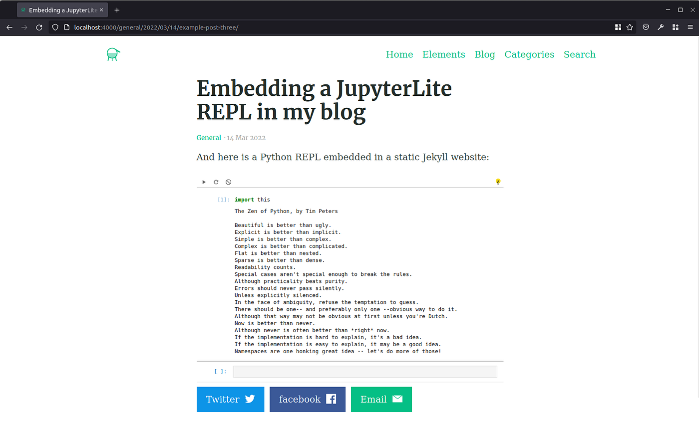 Jupyter Everywhere. Easily embed a console, a notebook, or… | by Jeremy  Tuloup | Jupyter Blog