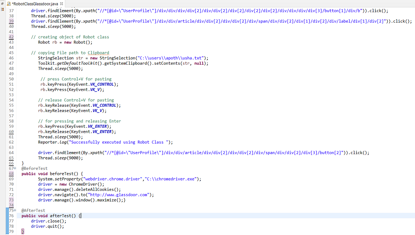 How to use Robot Class in Selenium | by Usha Kurra | Medium
