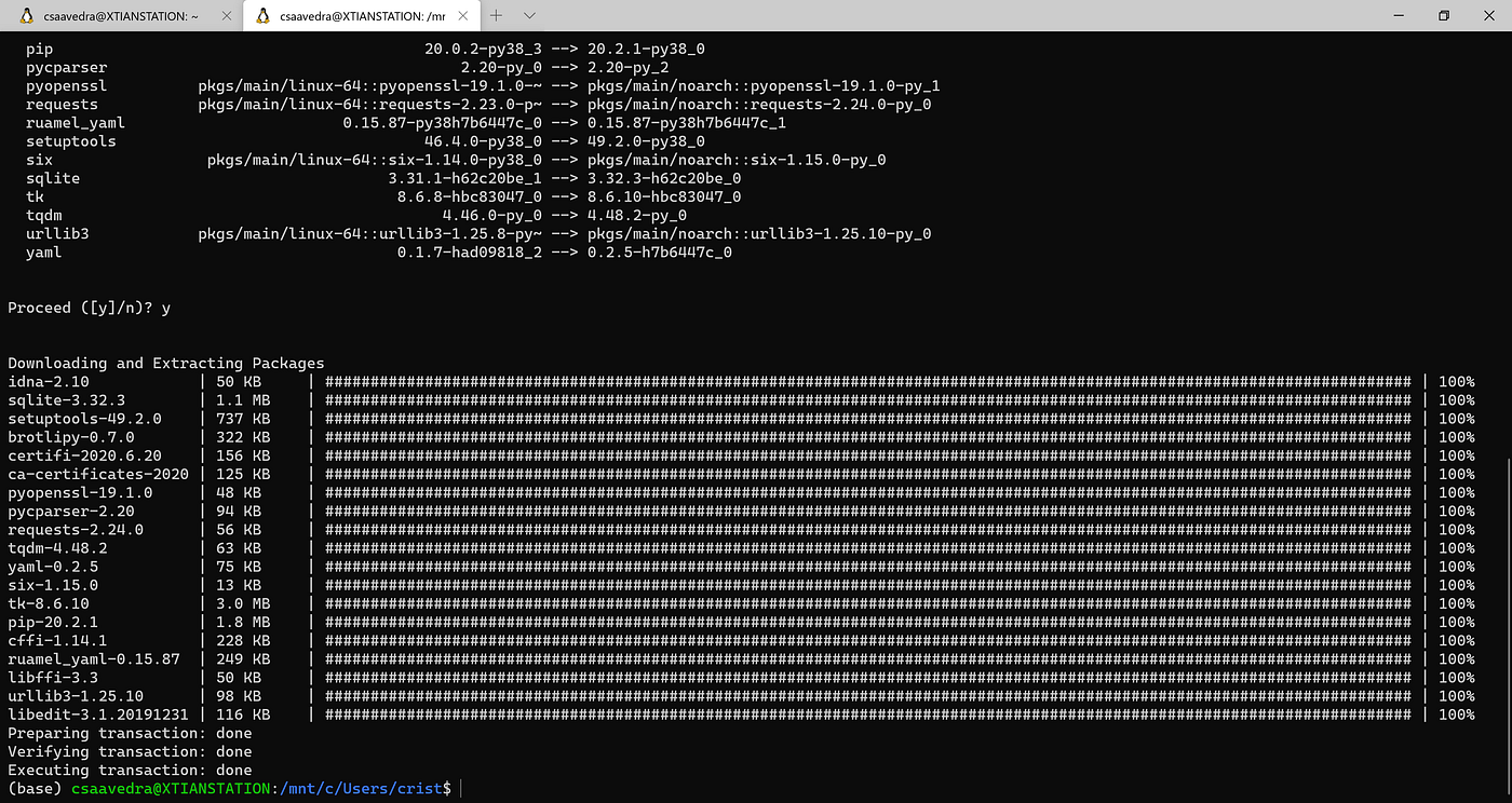 Configuring Jupyter Notebook in Windows Subsystem Linux (WSL2) by