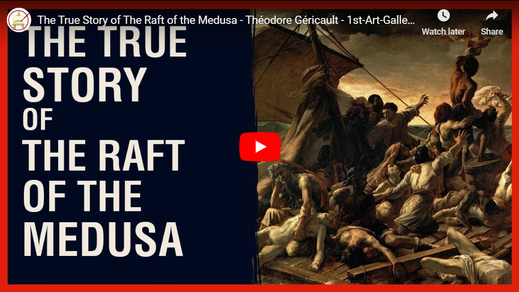 Youtube video about the true story of The Raft Of The Medusa Painting