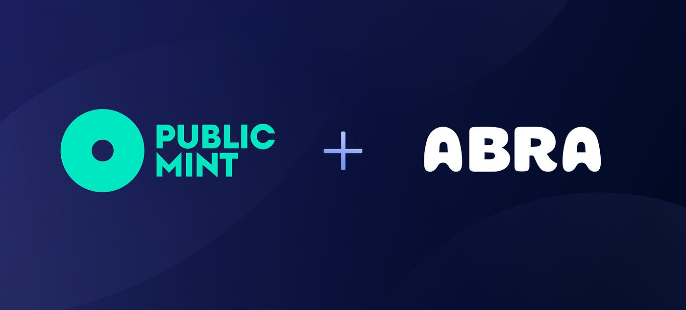 Public mint logo + Abra logo