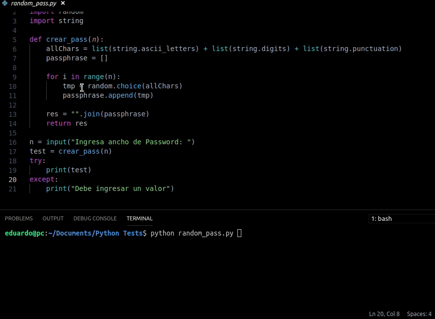 2 scripts simples para practicar Python. | by Eduardo Saavedra | Medium