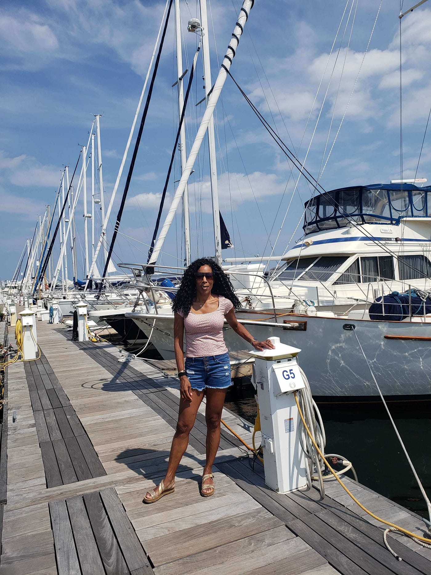 On the dock