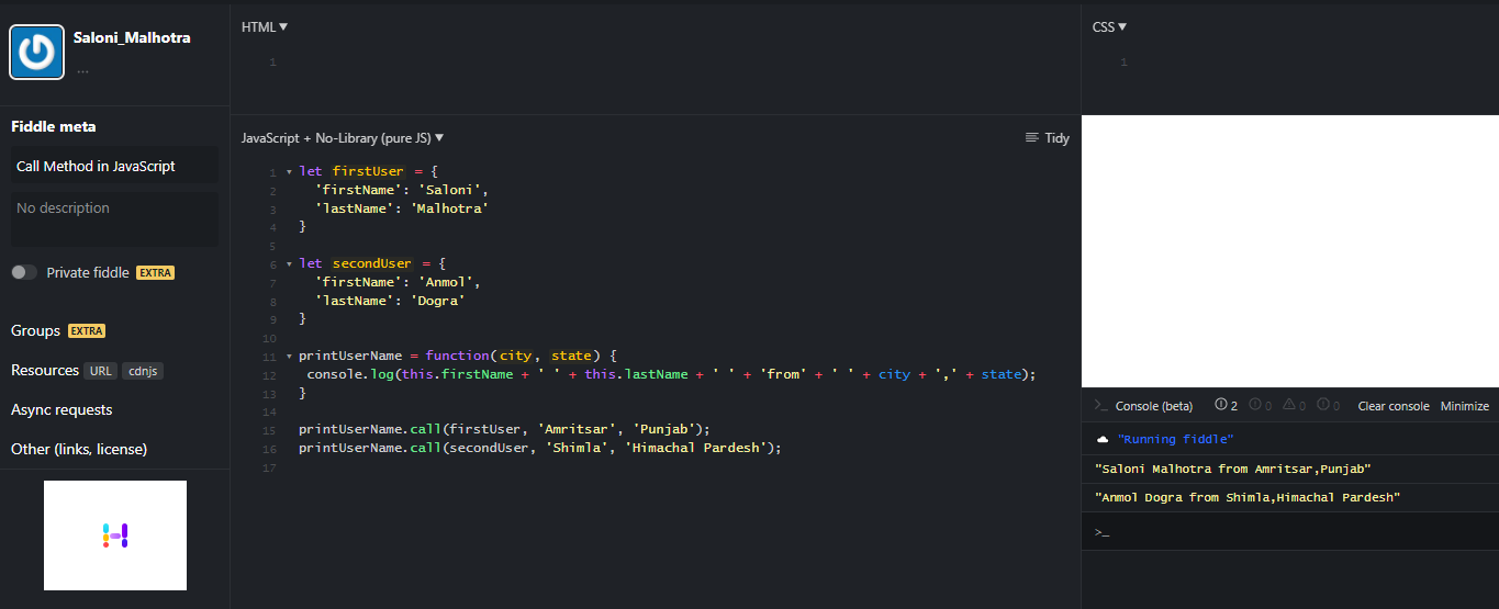 Call Apply And Bind In JavaScript By Saloni Malhotra Medium