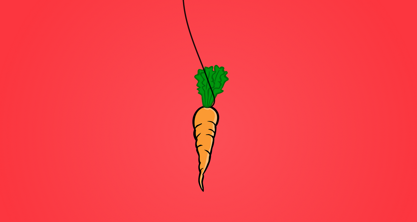 Beware of chasing the dangling carrot in front of your nose | by Tom Kupka | Designing Kiwi.com | Medium