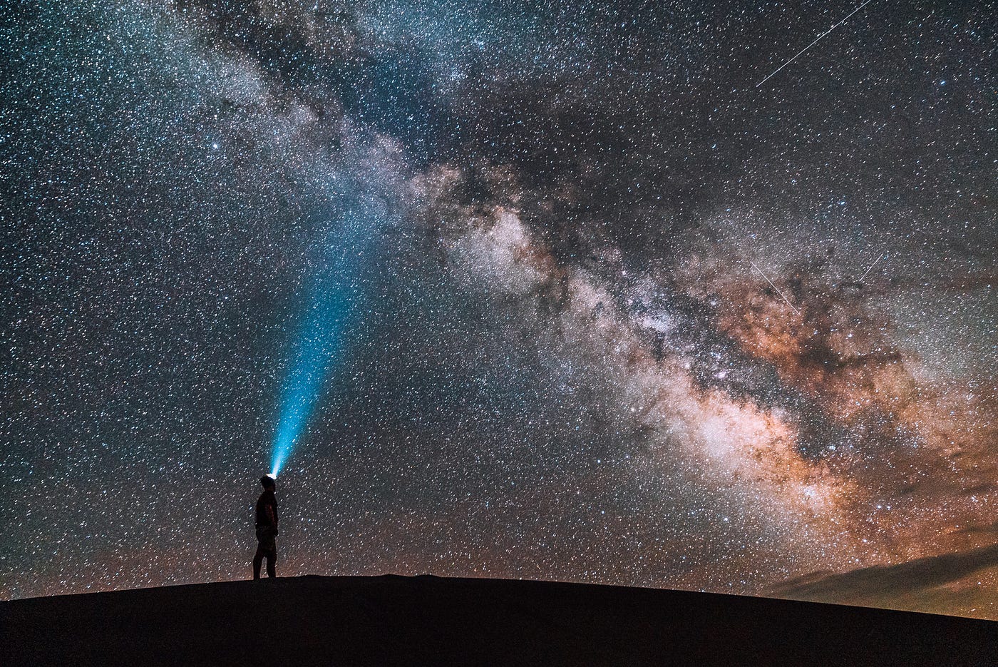 Under the vast night sky, the milky way opened up before us.