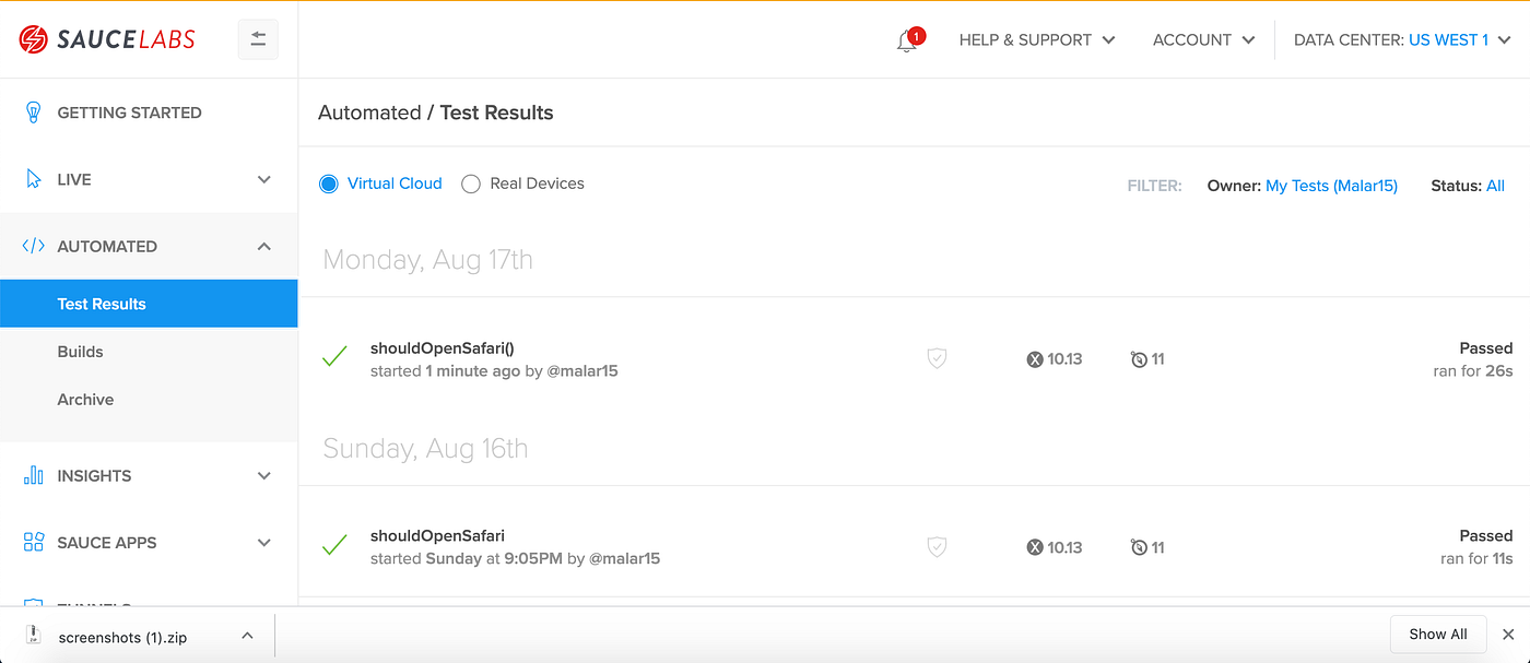 Sauce Labs Cloud Infrastructure for Testing by Malarvizhi Palani