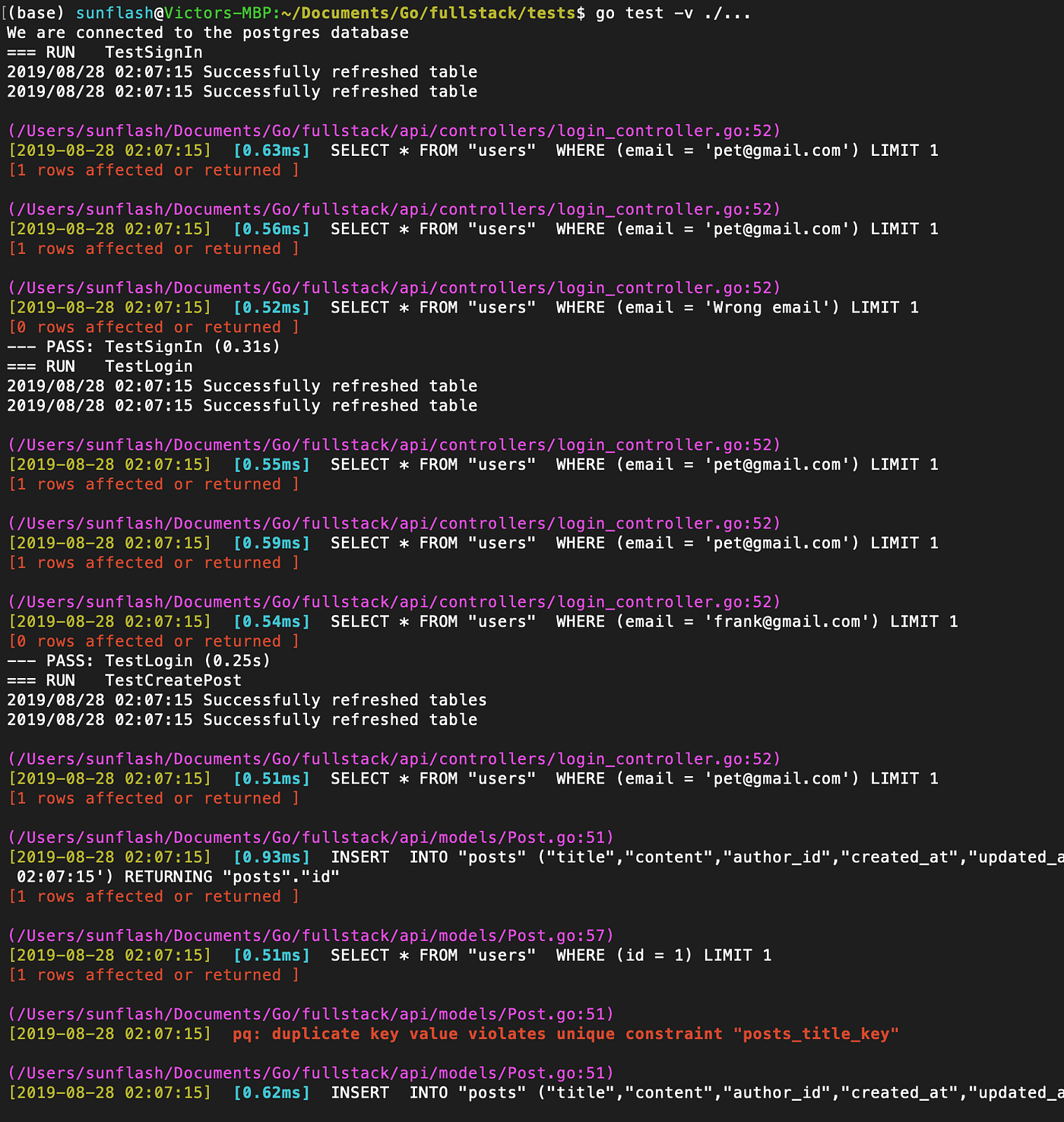 CRUD RESTful API with Go, GORM, JWT, Postgres, Mysql, and Testing | by  victor steven | Level Up Coding