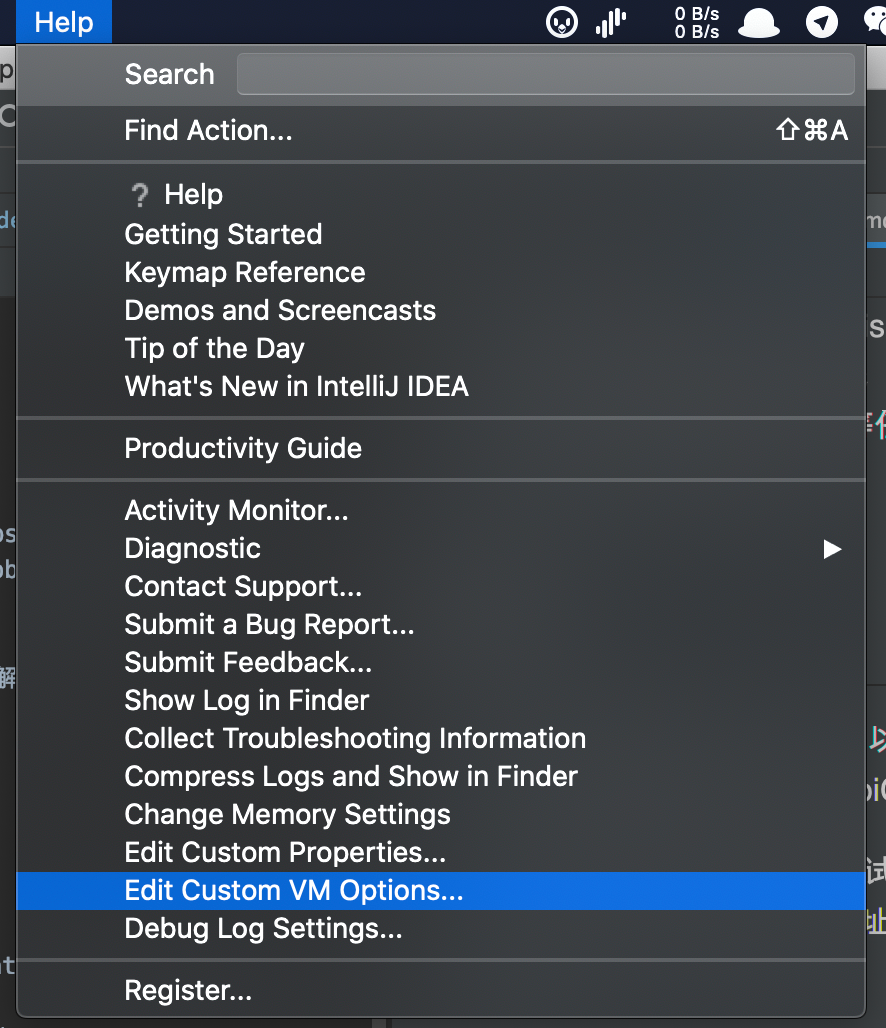 Editor VM Options