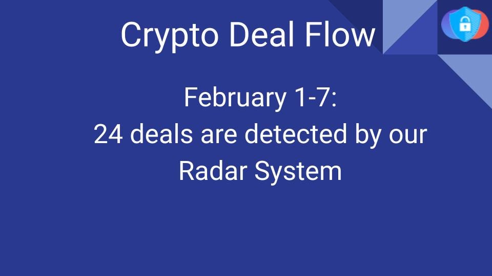 Crypto Deal Flow: February 1–7