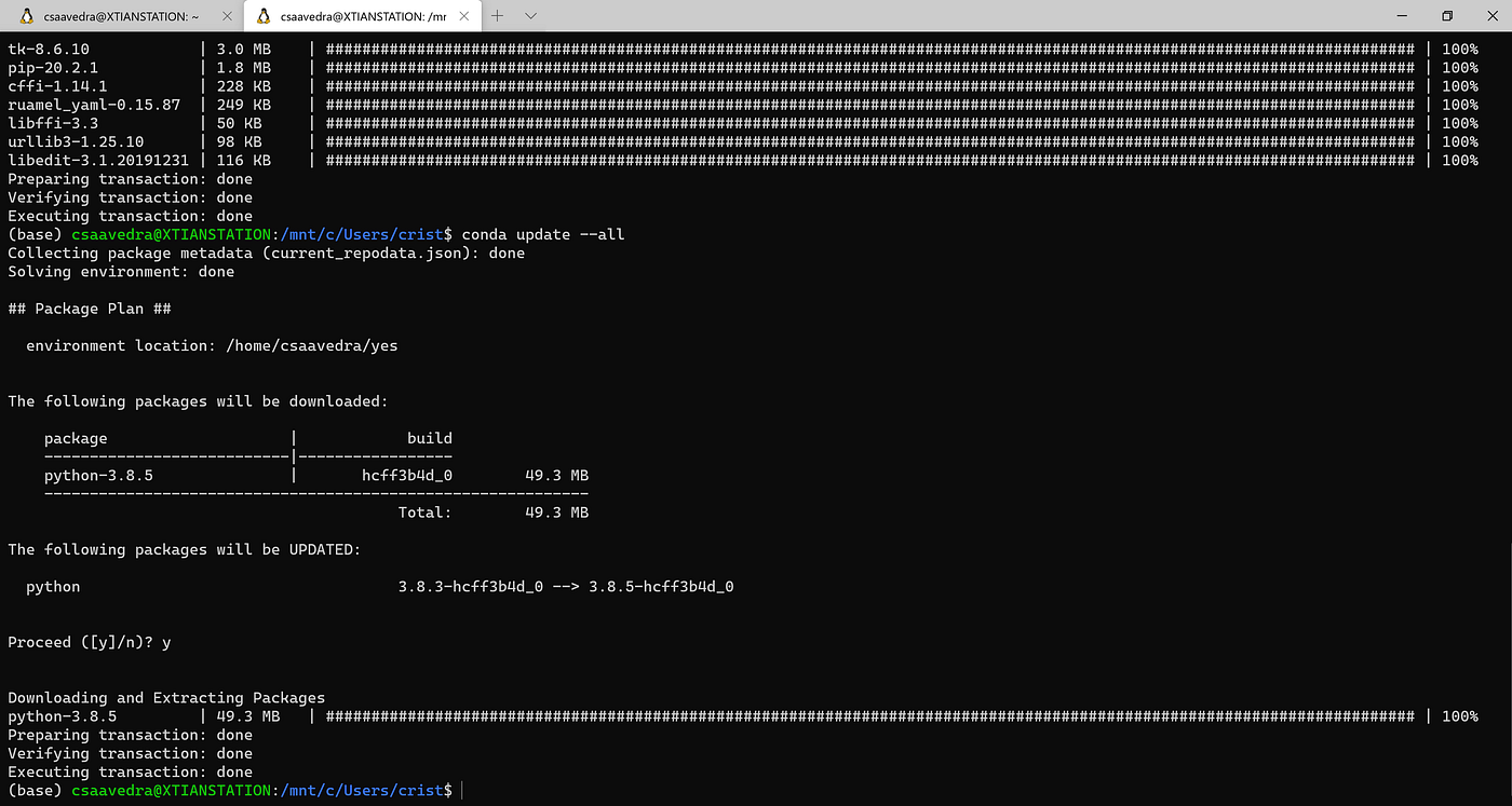 Configuring Jupyter Notebook in Windows Subsystem Linux (WSL2) by