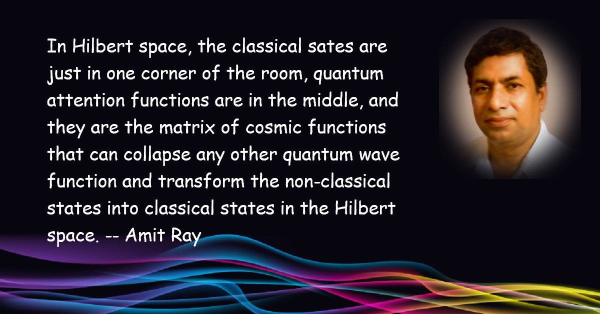 Quantum Attention Function Theory of Amit Ray — A Review