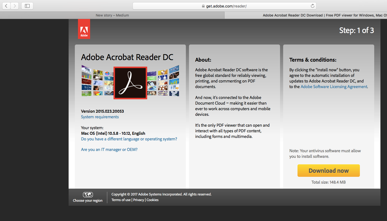 adobe acrobat reader dc for mac update