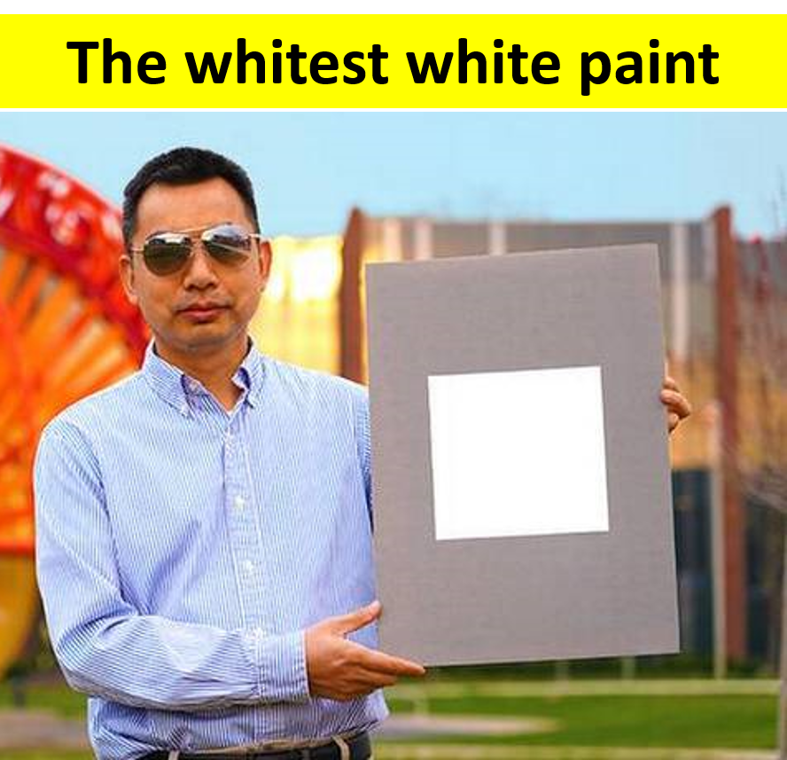 The whitest white paint. Scientists have made the whitest of all… by