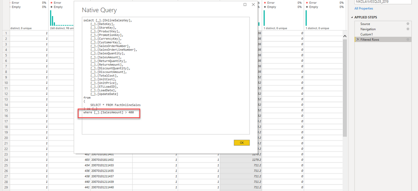 Solved! Query folding for native SQL in Power BI  by Nikola Ilic