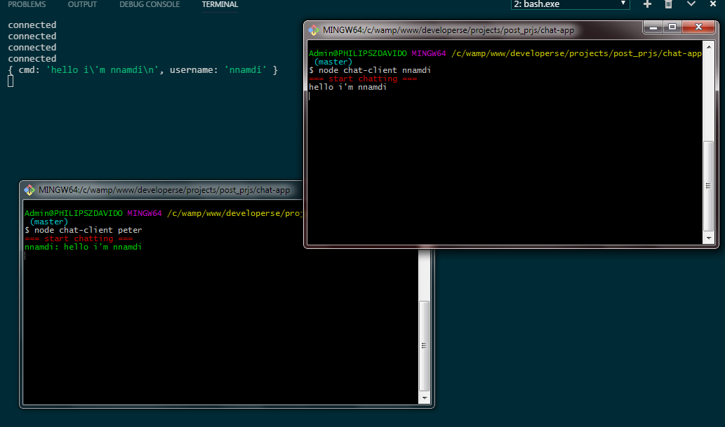Build A Command Line Real Time Chat App Using Socketio By Chidume Nnamdi Bits And Pieces