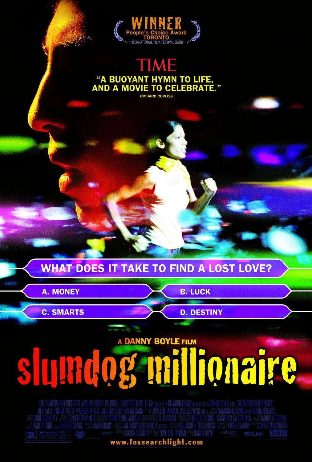 Movie poster for Slumdog Millionaire
