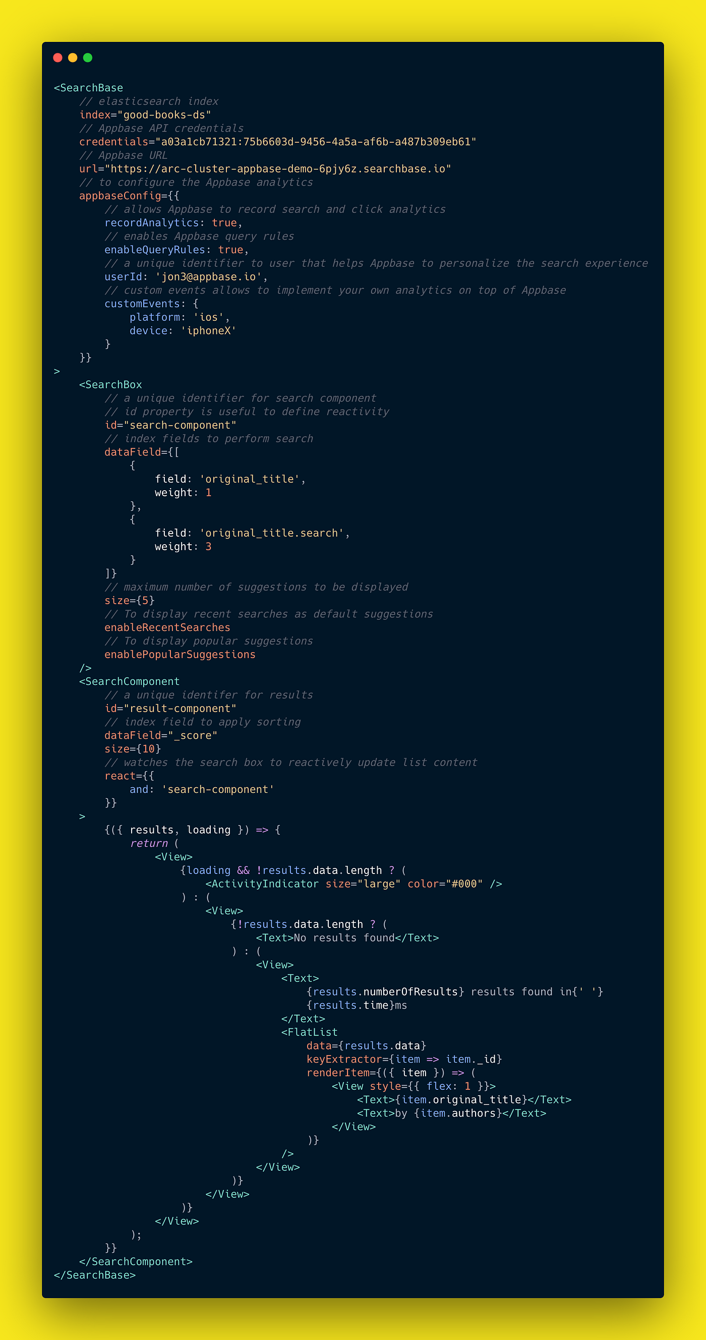 Searchbox for React Native: Build mobile search experiences with appbase.io  | by Siddharth Kothari | All things #search