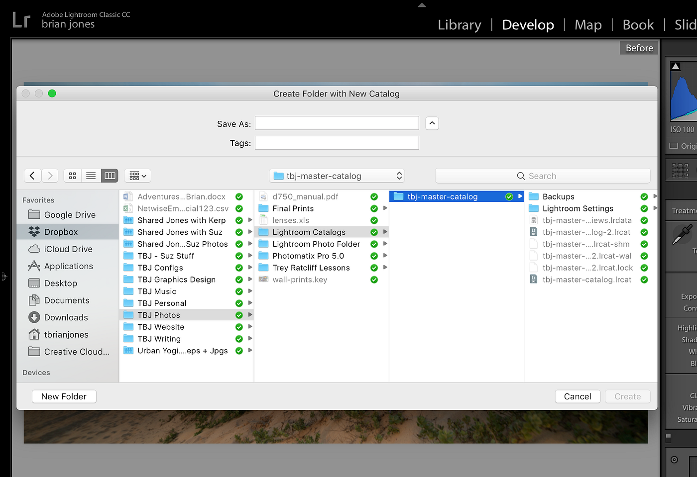 Using Lightroom CC Classic with Dropbox for a Great Cloud Experience