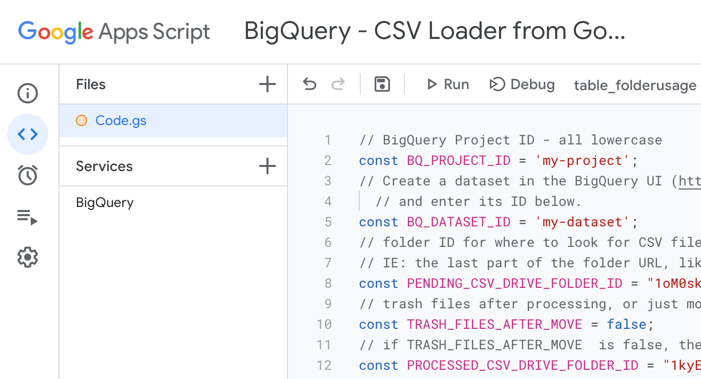 Automatically load CSV files from Google Drive into BigQuery using  AppScript | by Nick Young | Towards Data Science