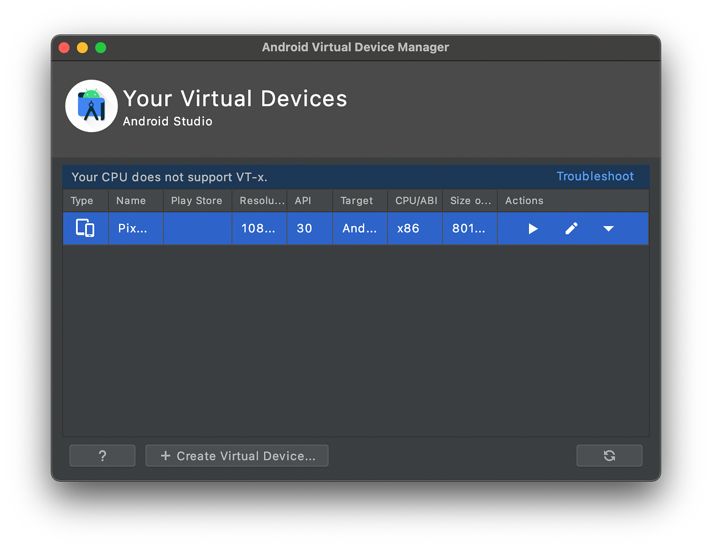 android studio m1 macbook